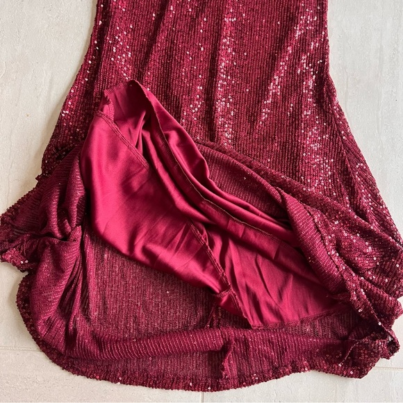 Long Sequin Party | Prom Sleeveless Mermaid Evening Elegant Formal Dress Size M - Picture 12 of 13